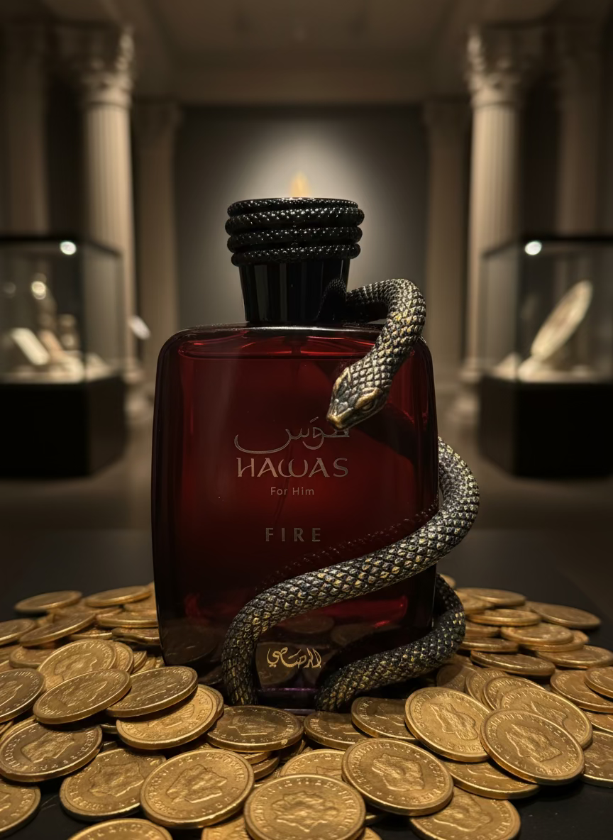 Authentic Hawas Fire: Eau de Parfum by Rasasi (100ml)