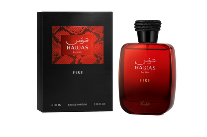 Authentic Hawas Fire: Eau de Parfum by Rasasi (100ml)