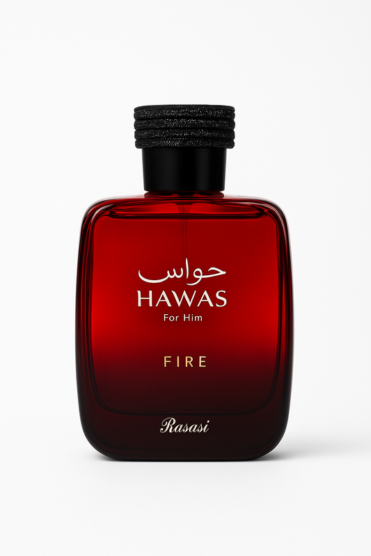 Authentic Hawas Fire: Eau de Parfum by Rasasi (100ml)